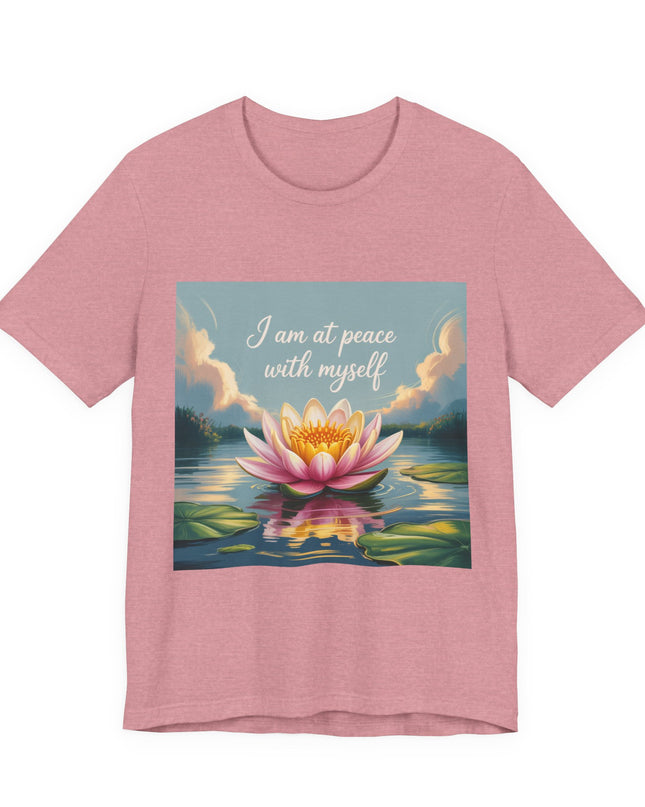 "I am at Peace with Myself" Women's and Men's Jersey Short Sleeve Tee