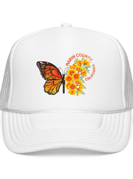 "Butterfly Poppies, Marin County California" Foam Trucker Hat