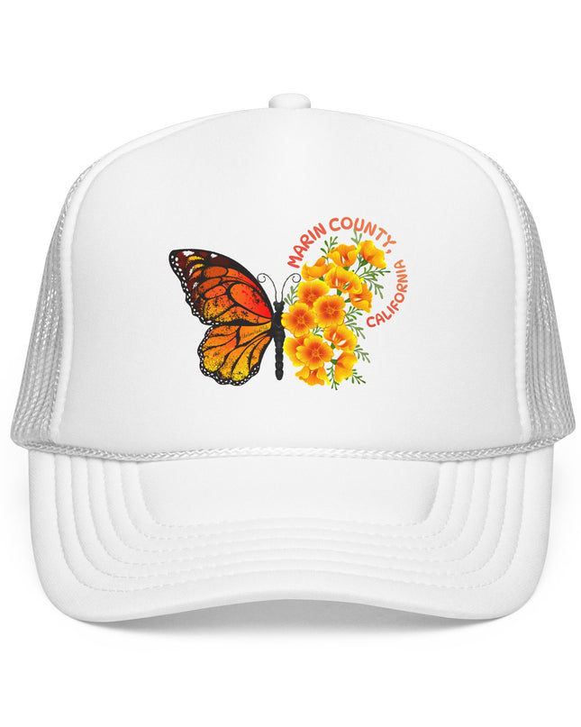 "Butterfly Poppies, Marin County California" Foam Trucker Hat