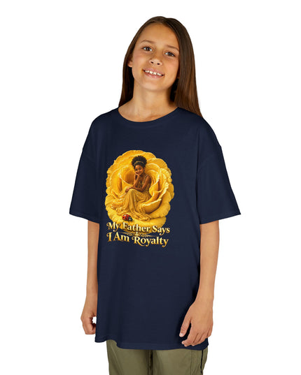 "My Father Says I am Royalty" Kids Heavy Cotton Tee