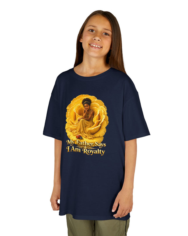 "My Father Says I am Royalty" Kids Heavy Cotton Tee