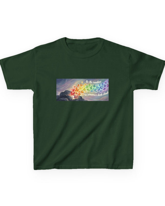 "Be the Rainbow in Someone's Dark Cloud" Kids Heavy Cotto Tee