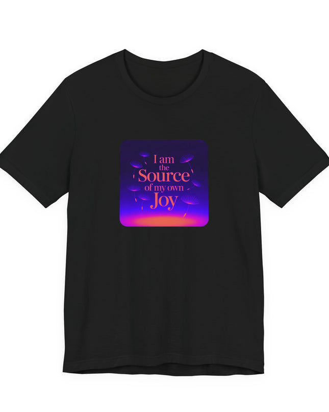 "I Am the Source of my Own Joy, (Energy for Success)" Women's and Men's Jersey Short Sleeve Tee