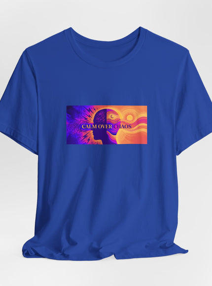 "Calm Over Chaos- Vivid" Unisex Jersey Short Sleeve Tee