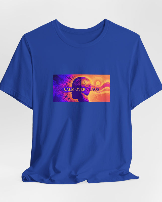 "Calm Over Chaos- Vivid" Unisex Jersey Short Sleeve Tee