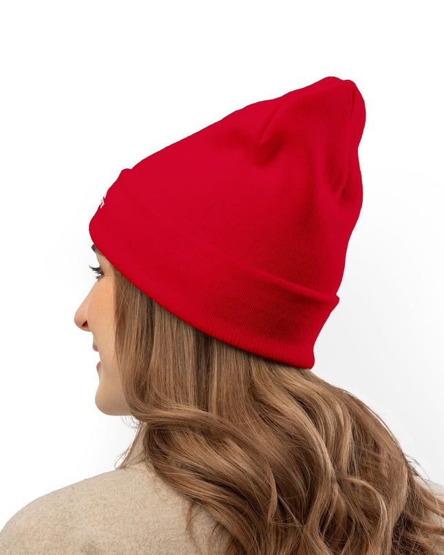 "Marin County Mom" Knit Beanie (Embroidery)