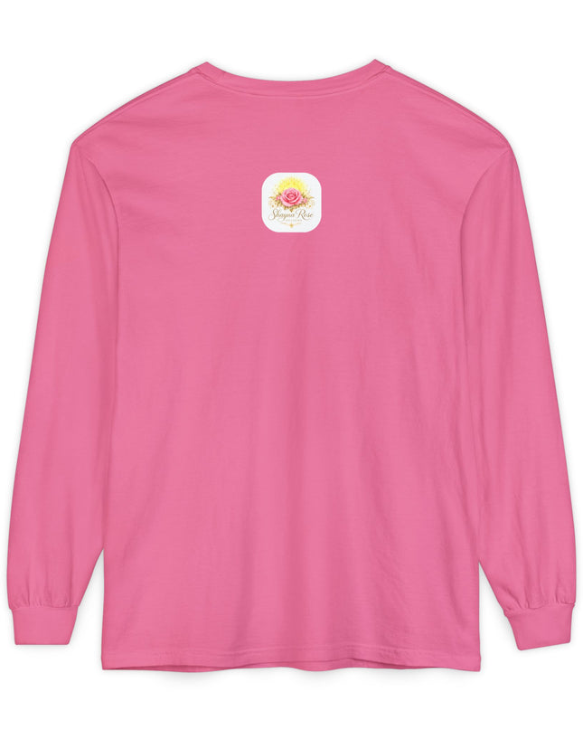 "Blessed and Beautiful" Unisex Garment-dyed Long Sleeve T-Shirt