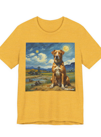"Dog - Vincent van Gogh Style" V.1 Unisex Jersey Short Sleeve Tee