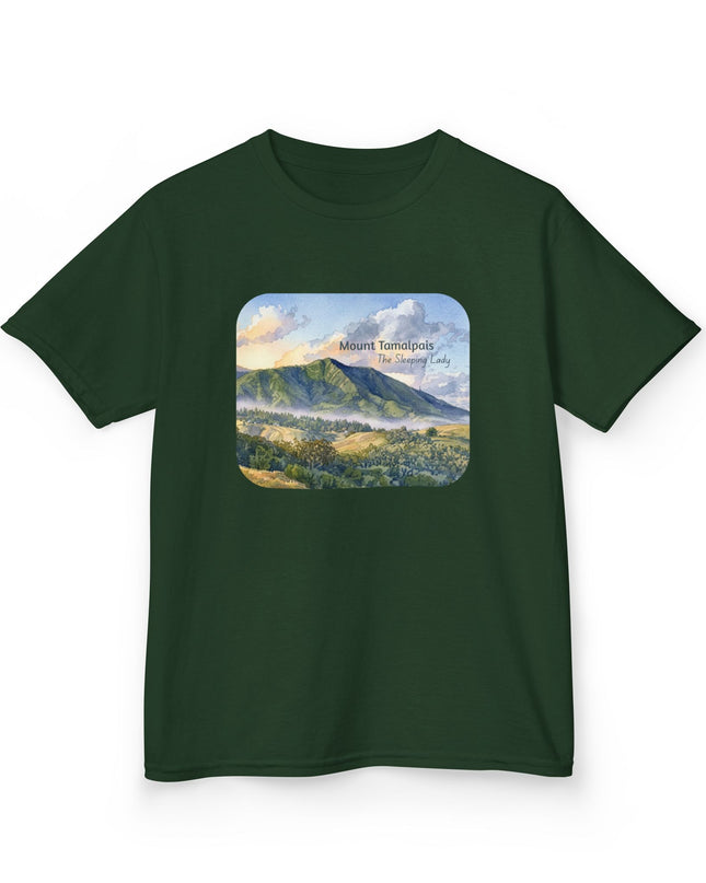 "Mount Tamalpais, the Sleeping Lady" Kids Heavy Cotton Tee