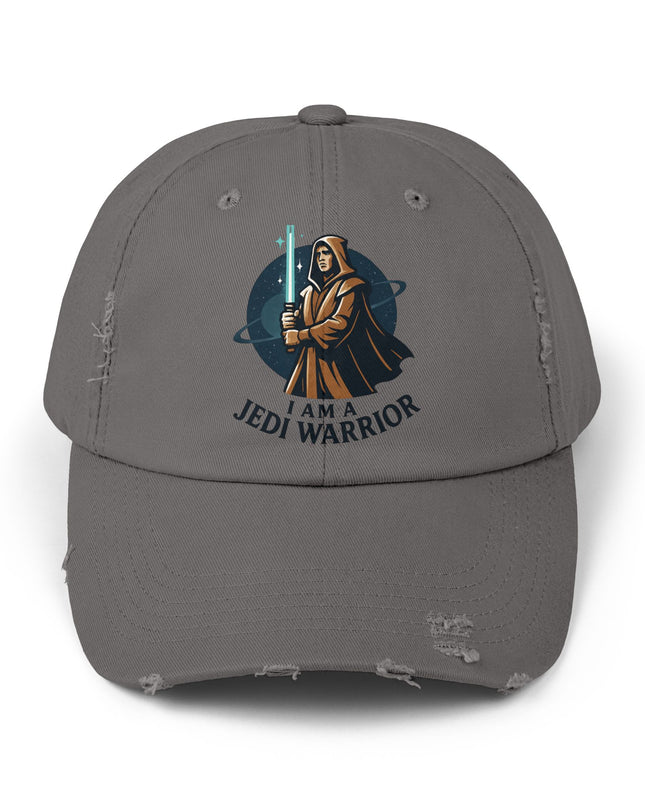"I am a Jedi warrior" Unisex Distressed Cap