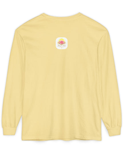 "Happy Valentine's Day" Unisex Garment-dyed Long Sleeve T-Shirt