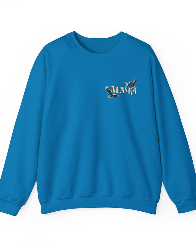 "Alaska" (Ink front and back) Unisex Heavy Blend Crewneck Sweatshirt