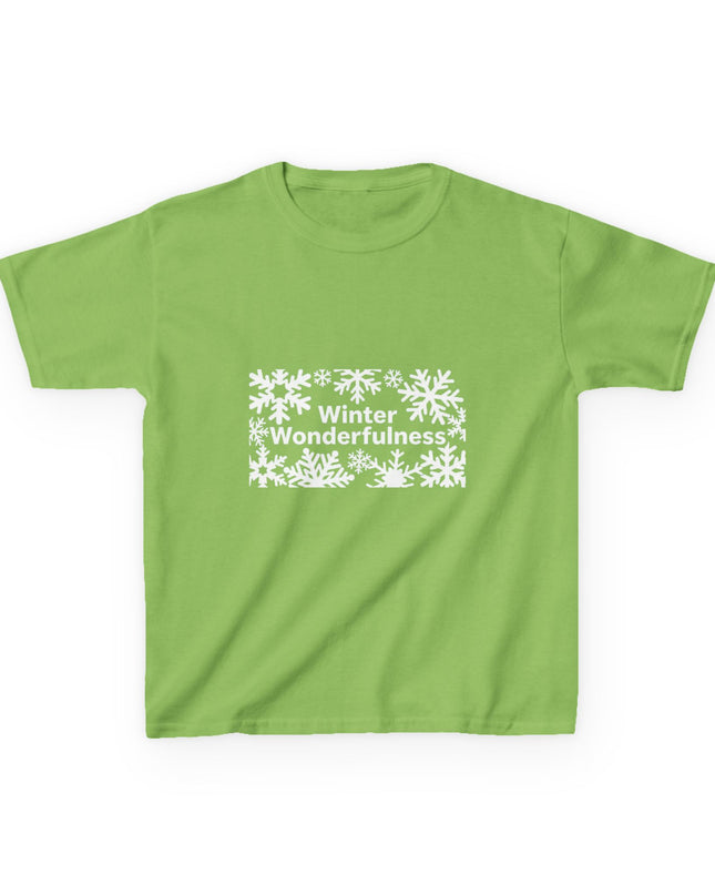 "Winter Wonderfulness" Kids Heavy Cotton Tee