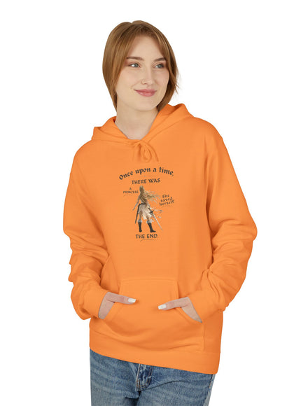 "She Saved Herself V1" (Ink both sides) Unisex Midweight Softstyle Fleece Hoodie