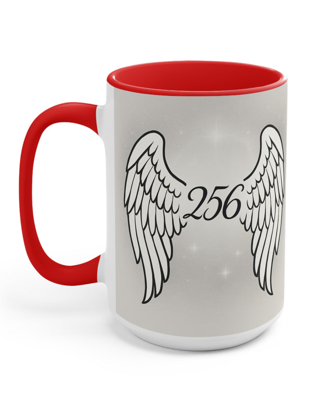 "Celestial Angel Wings 256" Accent Mug