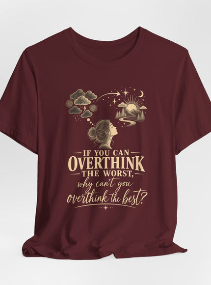 "Overthink" Unisex Jersey Short Sleeve Tee