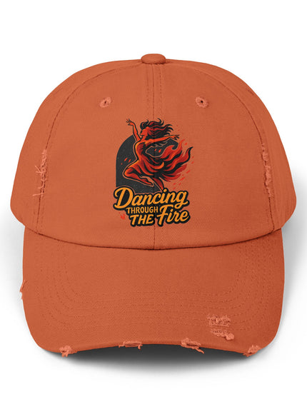"Dancing Through the Fire" Unisex Distressed Cap