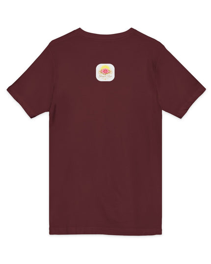 "Happy Valentine's Day" Unisex Jersey Short Sleeve V-Neck Tee