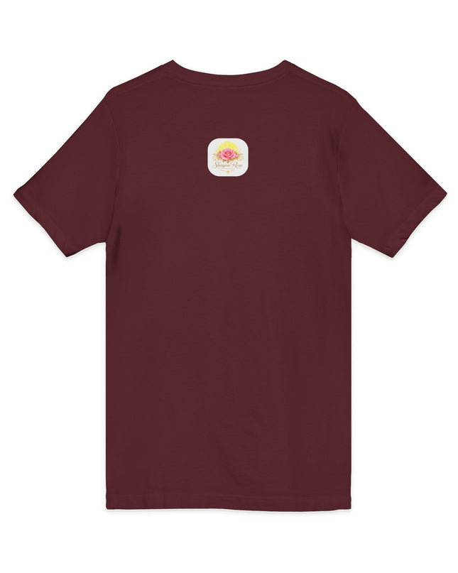 "Happy Valentine's Day" Unisex Jersey Short Sleeve V-Neck Tee