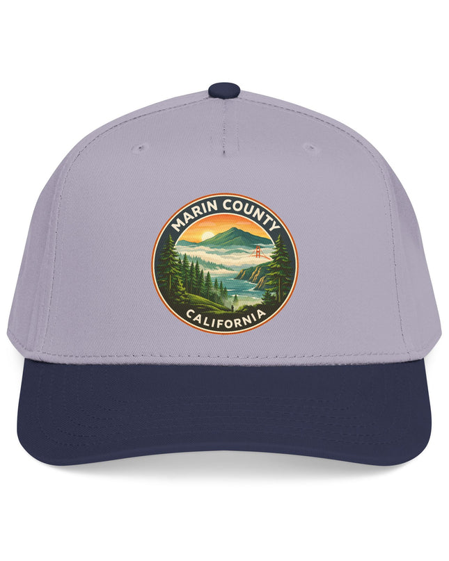 "Marin County, Above the Fog" Mid Profile Baseball Cap
