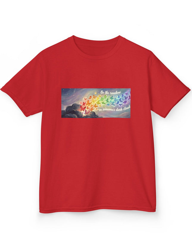 "Be the Rainbow in Someone's Dark Cloud" Kids Heavy Cotto Tee