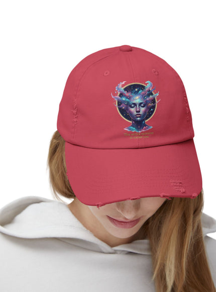 "The Universe is Inside of You" Unisex Distressed Cap