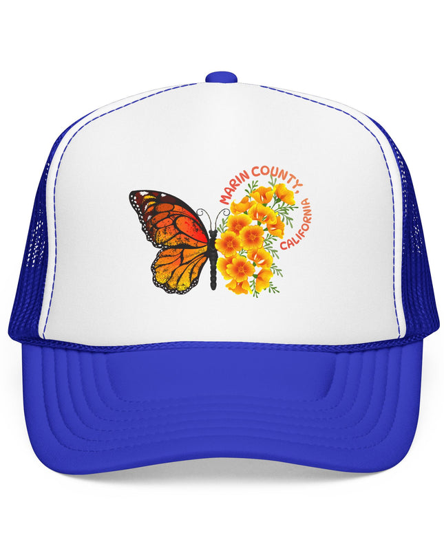 "Butterfly Poppies, Marin County California" Foam Trucker Hat