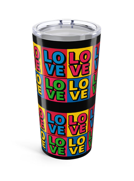 "Love, (Andy Warhol style)" Tumbler 20oz