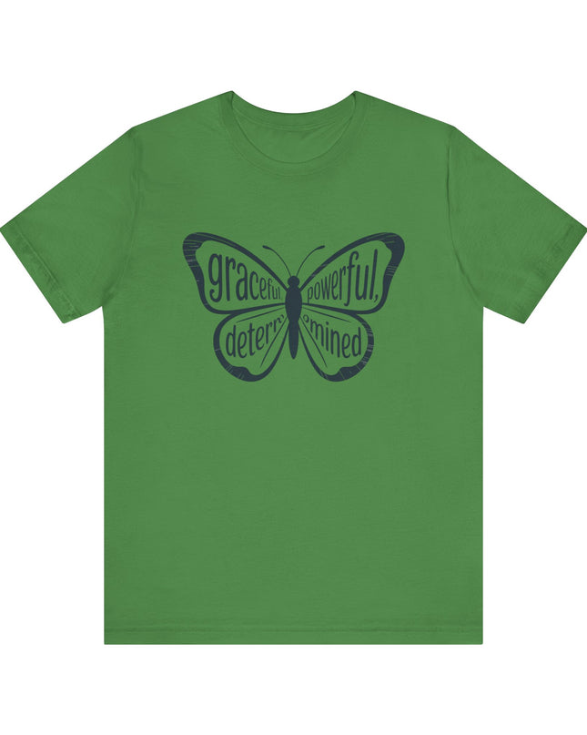 "Butterfly with Words" Unisex Jersey Short Sleeve Tee