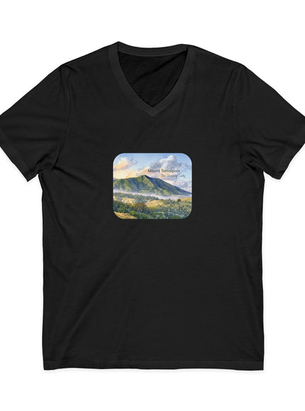 "Mount Tamalpais, the Sleeping Lady" Mount Tamalpais, the Sleeping LadyUnisex Jersey Short Sleeve V-Neck Tee