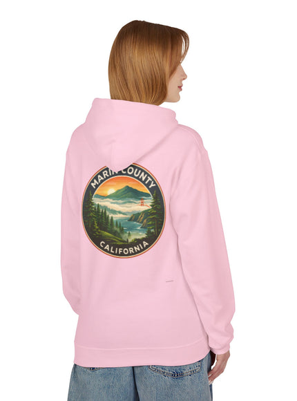 "Marin County, Above the Fog- no text" Unisex Midweight Softstyle Fleece Hoodie