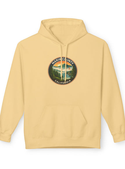 "Marin County, Above the Fog- no text" Unisex Midweight Softstyle Fleece Hoodie
