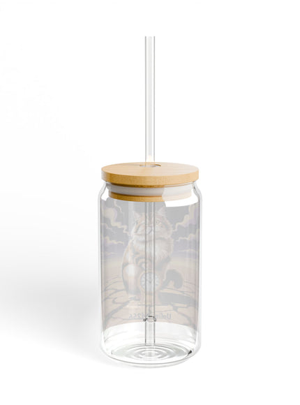 "Cat - Dali Style" Sipper Glass, 16oz