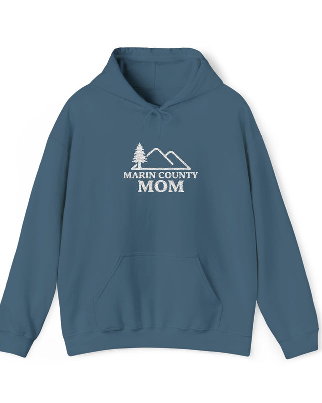 "Marin County Mom" Embroidered Unisex Heavy Blend Hooded Sweatshirt