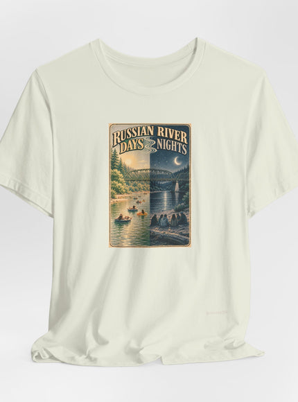 "Russian River Days, Russian River Nights" Unisex Jersey Short Sleeve Tee