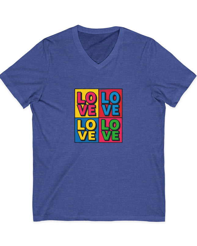 "Love, (Andy Warhol style)" Ladies' V-Neck T-Shirt