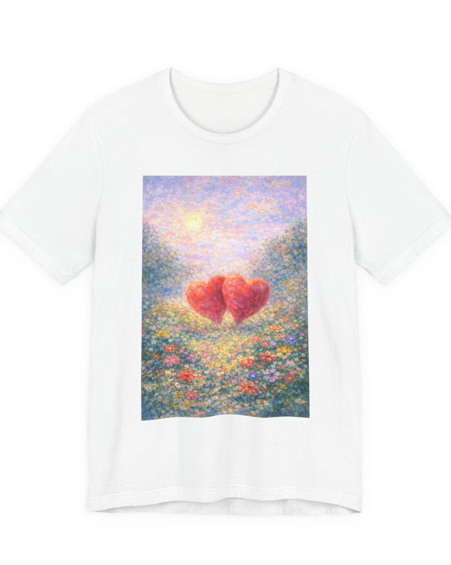 "Valentine's Day - Monet Style" Unisex Jersey Short Sleeve Tee