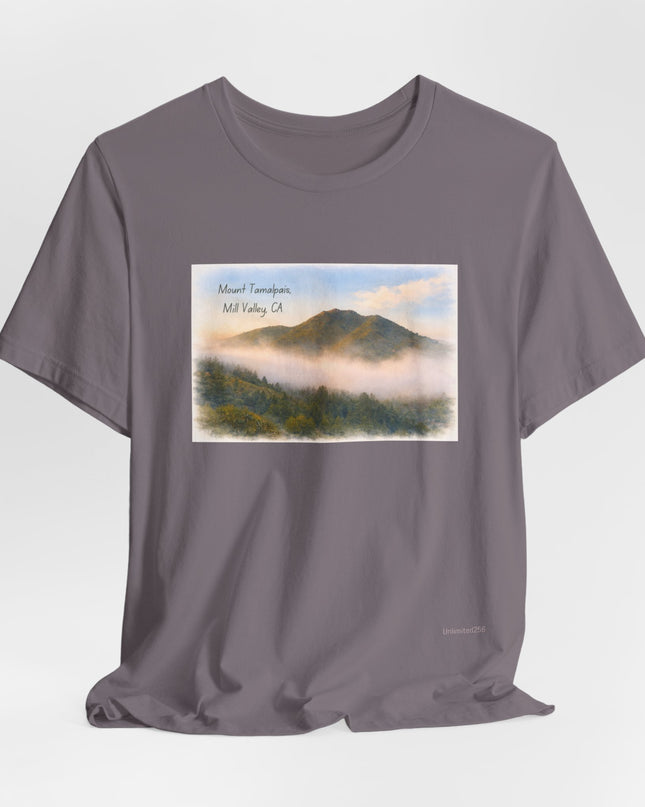 "Mount Tamalpais, Mill Valley, California" Unisex Jersey Short Sleeve Tee