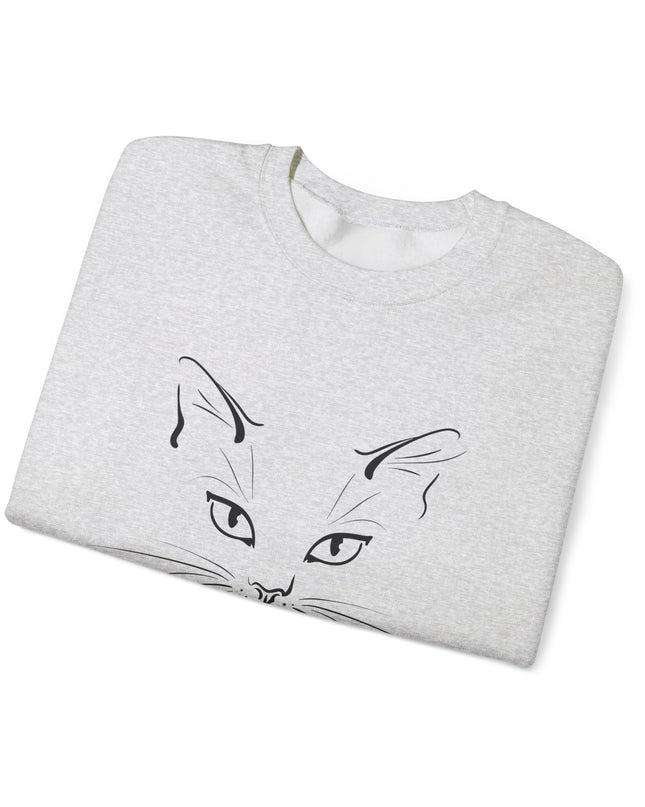 "Cat Face Sketch" Unisex Adult Sweatshirt