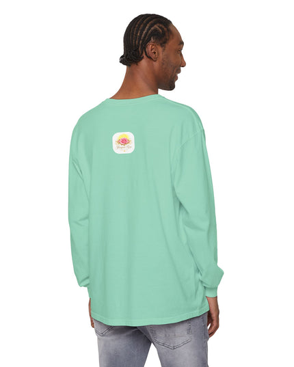 "Blessed and Beautiful" Unisex Garment-dyed Long Sleeve T-Shirt