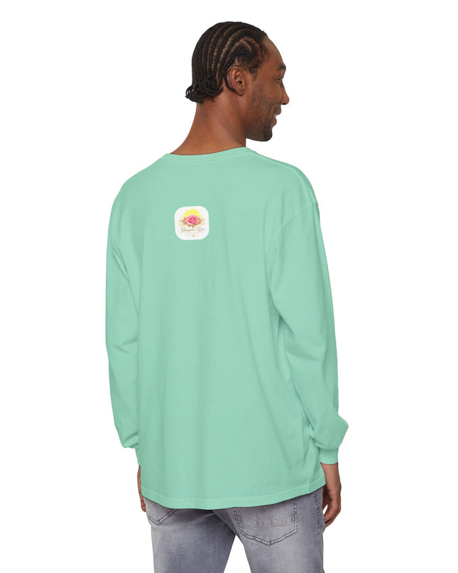 "Blessed and Beautiful" Unisex Garment-dyed Long Sleeve T-Shirt