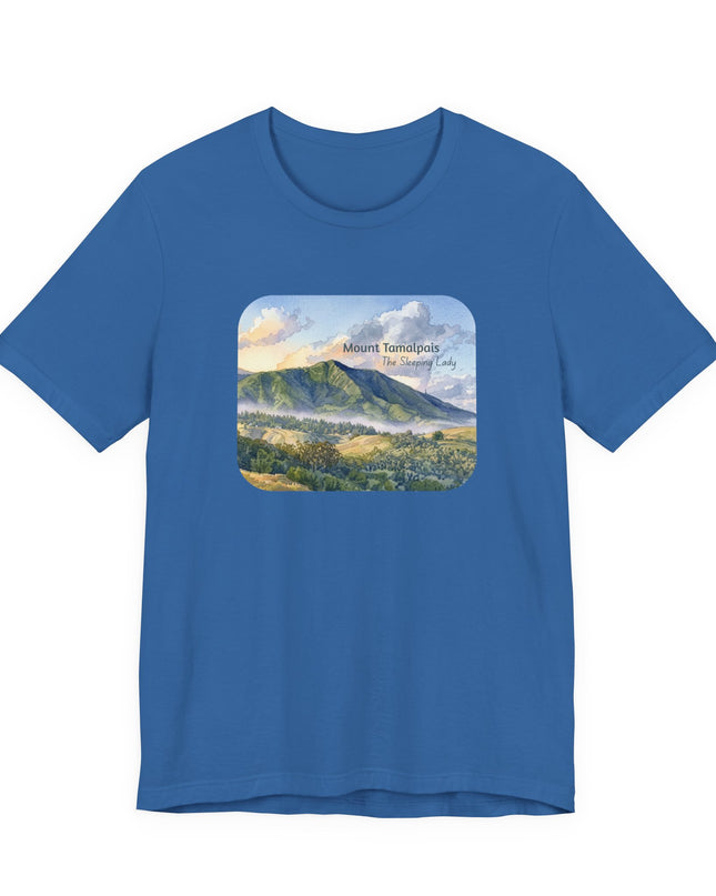 "Mount Tamalpais, the Sleeping Lady" Unisex Jersey Short Sleeve Tee