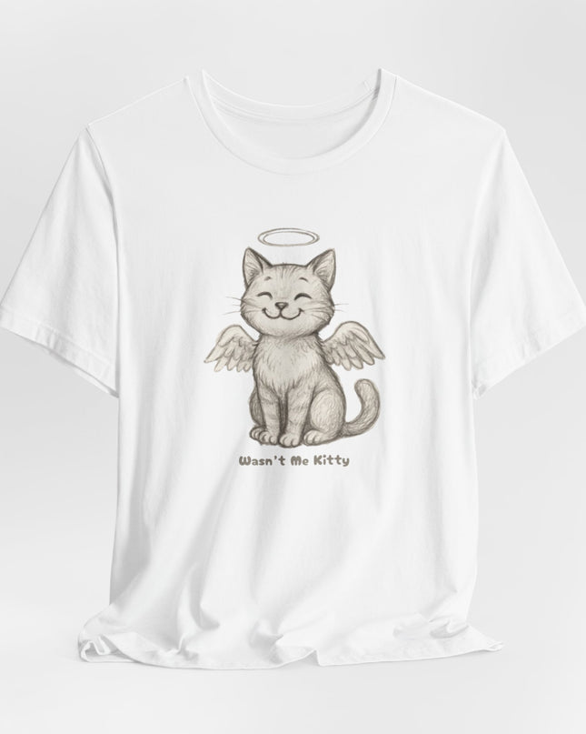 "Wasn't Me Kitty" Unisex Jersey Short Sleeve Tee