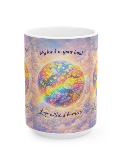 "My Land is Your Land" Ceramic Mug, (11oz, 15oz)
