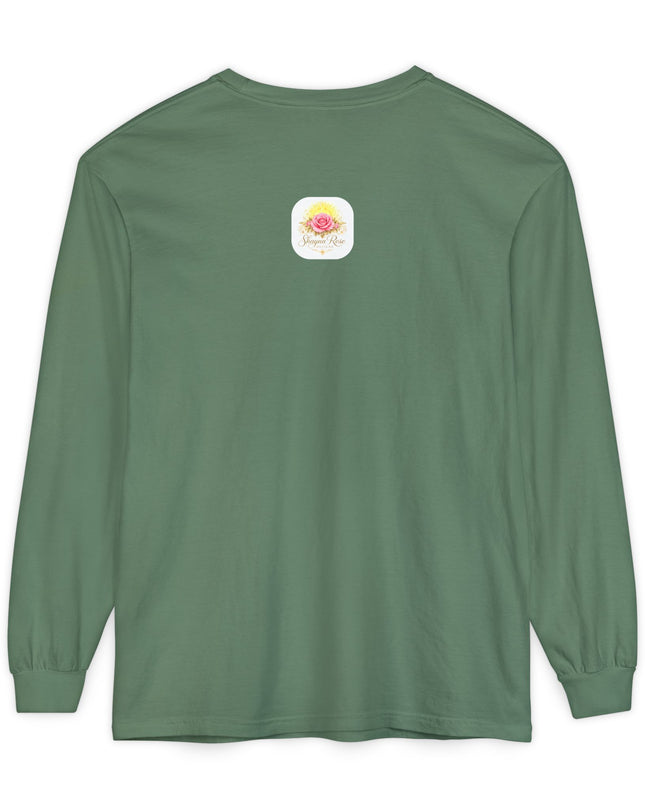 "Happy Valentine's Day" Unisex Garment-dyed Long Sleeve T-Shirt