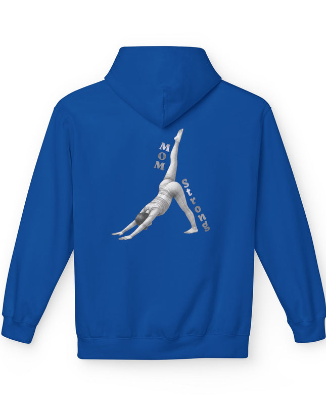 "Mom Strong Pilates" (Lighter ink on both sides) Unisex Midweight Softstyle Fleece Hoodie