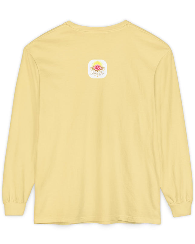 "Happy Valentine's Day" Unisex Garment-dyed Long Sleeve T-Shirt
