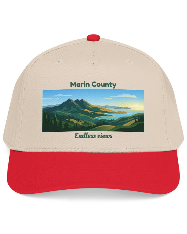 "Marin County - Endless Views" Mid Profile Baseball Cap