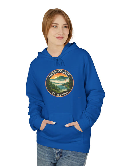 "Marin County, Above the Fog - no text" Unisex Midweight Softstyle Fleece Hoodie