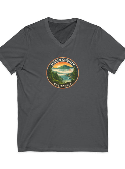 "Above the fog" Unisex Jersey Short Sleeve V-Neck Tee